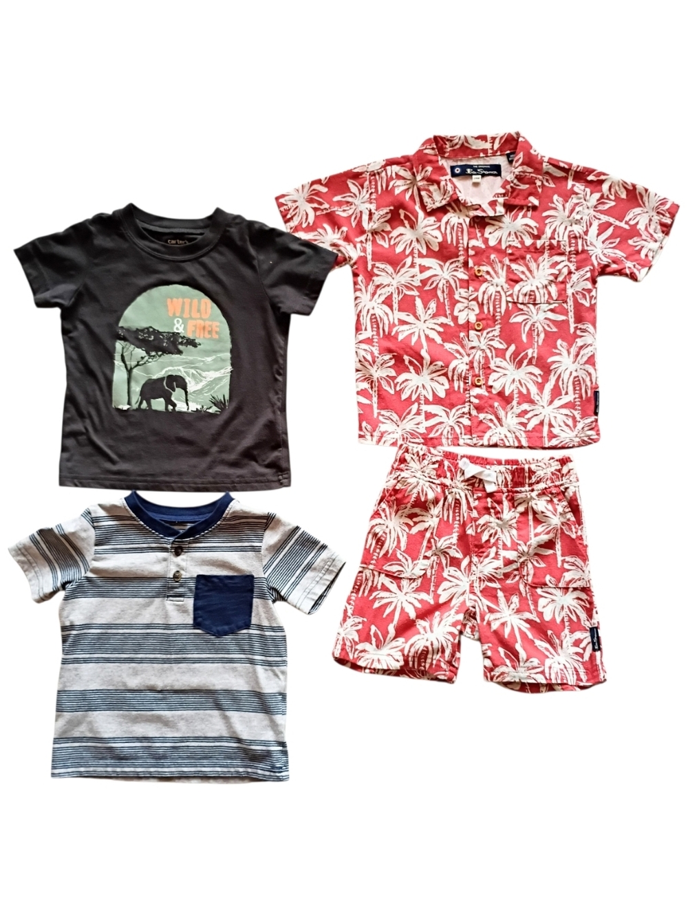 Toddler Boys 24M Bundle Shirts Shorts Tee Shirt Carter's Ben Sherman 24M